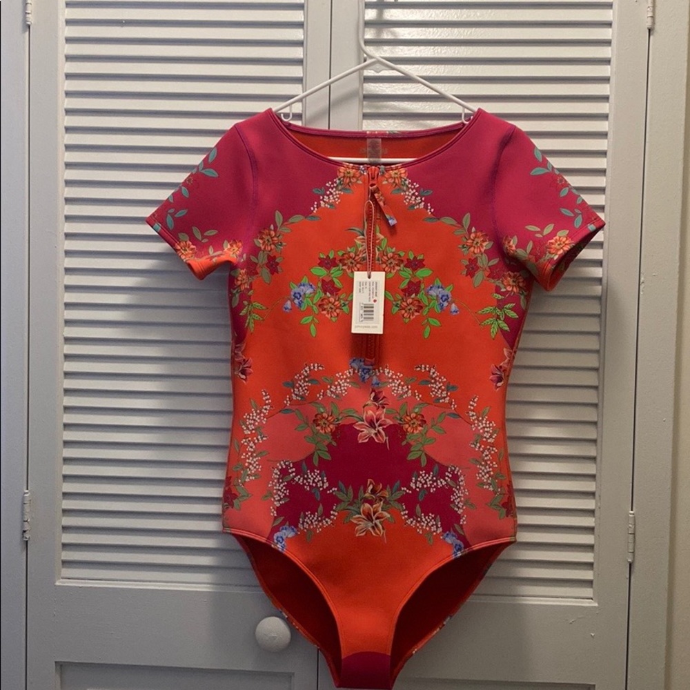 Johnny Was Wave Surf one piece swimsuit